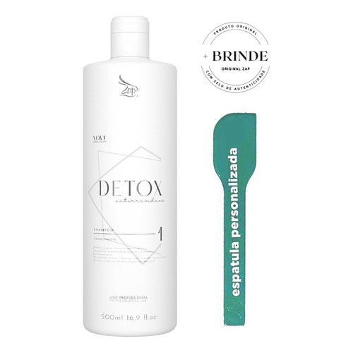 Shampoo Antirresiduos Detox Da Zap 500ml Para Progressiva