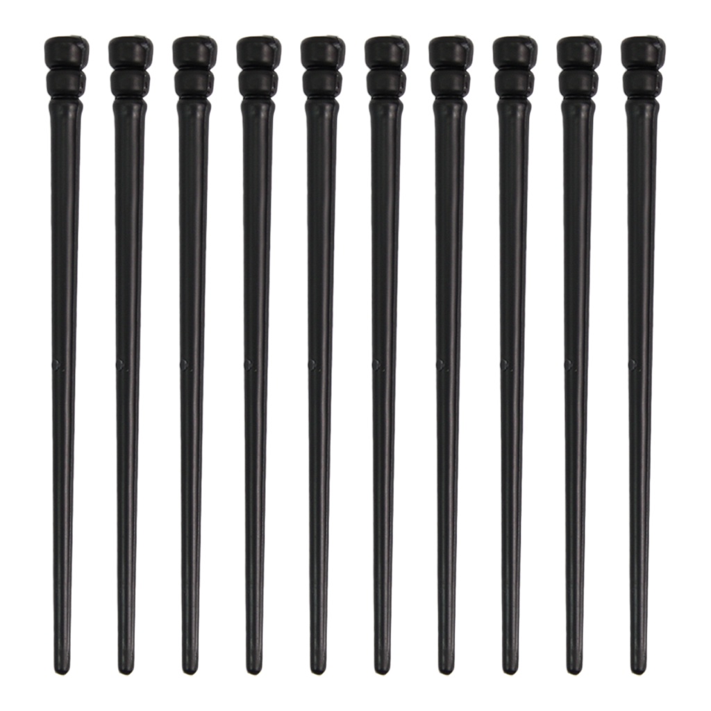Prendedor Estilo Palito Hashi Simples Prático Para Coque Preto Branco