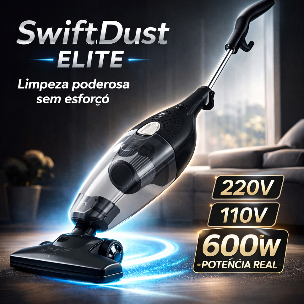 Aspirador de Pó Vertical Portátil com Fio Potente 110v 220v Multifuncional Limpeza Rápida Casa Limpa