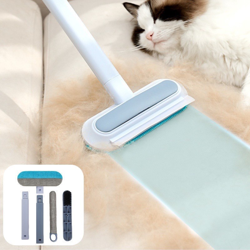 Escova Removedora de Pelos Multifuncional para Pets Cães e Gatos - Limpa Roupas e Remove Pó