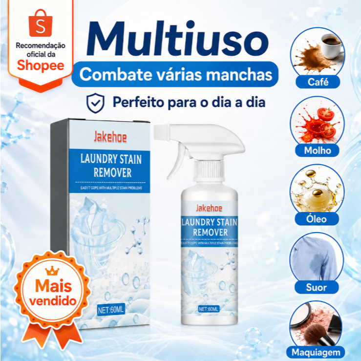 【Limpa multifuncional】Detergente multifuncional e eficaz, capaz de remover mofo, manchas de molho