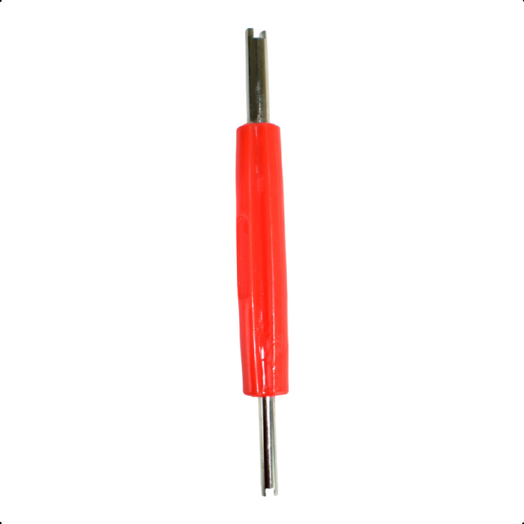 Chave Saca Núcleo de Válvula Dupla 2mm e 3mm para Pneus e Ar Condicionado Automotivo Profissional Cabo Anti Derrapante