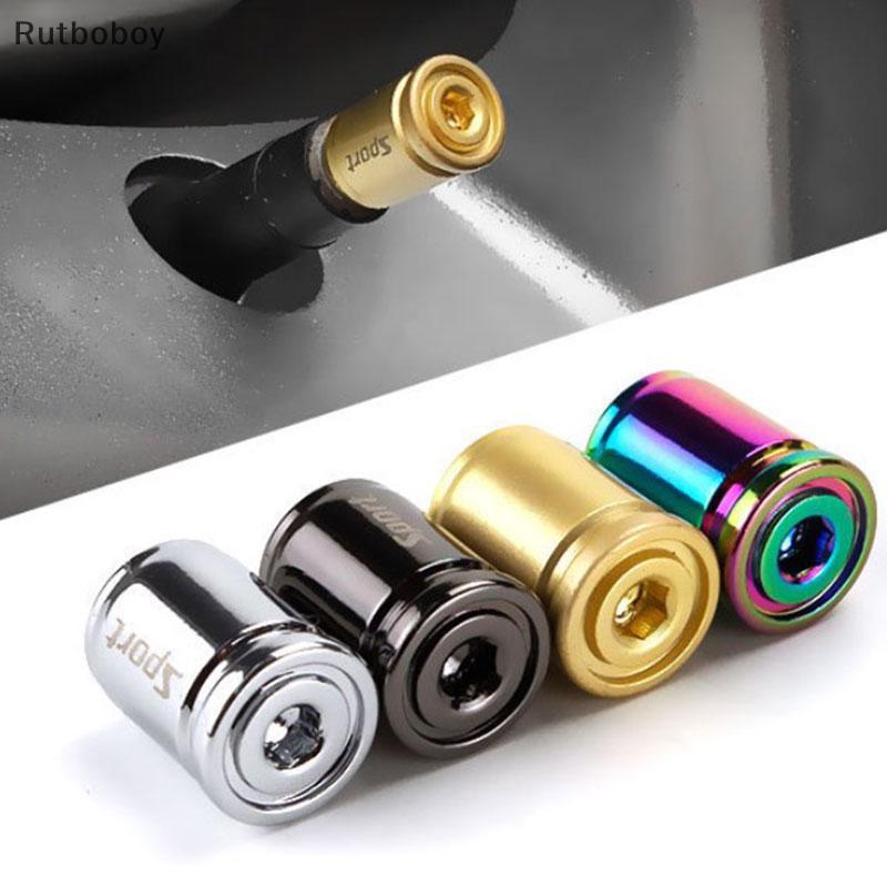 [Rut] 4x Titanium Anti-Roubo Tampa Da Válvula Do Pneu De Carro Alumínio Esporte Exterior Auto Air Caps COD