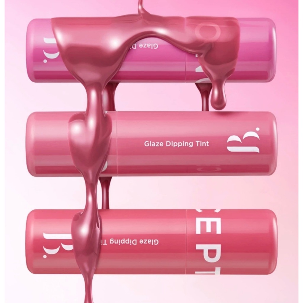 BONCEPT Tinta Esmalte 3.5g | Mergulhando Maçã Morango Rosa Em 3 Cores Matiz Labial Suculento E Brilhante Suave Revestime