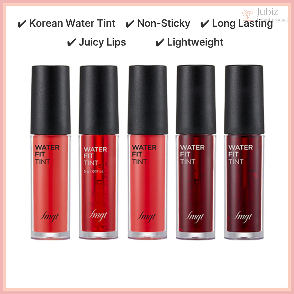 THE FACE SHOP fmgt Water Fit Tint 5g | Tinta De Água Coreana Não Pegajoso Longa Duração Lábios Suculentos Leve E