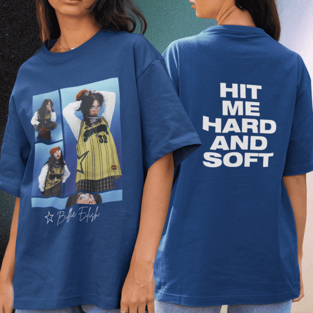 Camiseta Billie Eilish Album Estampado Unissex Cantora Pop Em Algodão T-shirt Camisa