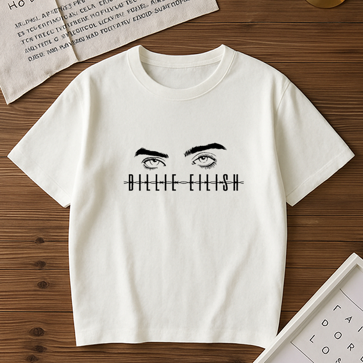 Camisa Camiseta Básica Unissex Billie Eilish Cantora Pop 100% Algodão Envio Imediato