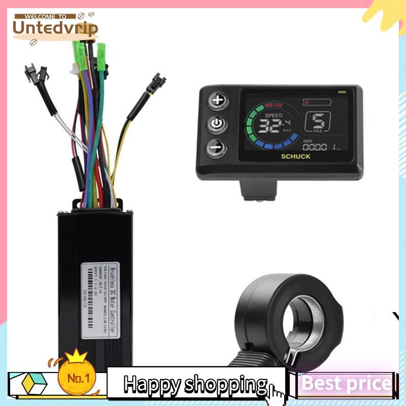 Kit Controlador De Bicicleta Elétrica 36V 48V 30A withS869 Display LCD E Acelerador Polegar Acessórios Ebike
