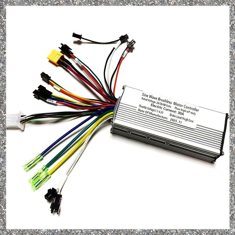 Para S866 V889 S966 Medidor LCD 24V/36V/48V 30A Controlador De Motor Sem Escova 500W 750 1000 3 Modo Onda Senoidal E-Bik