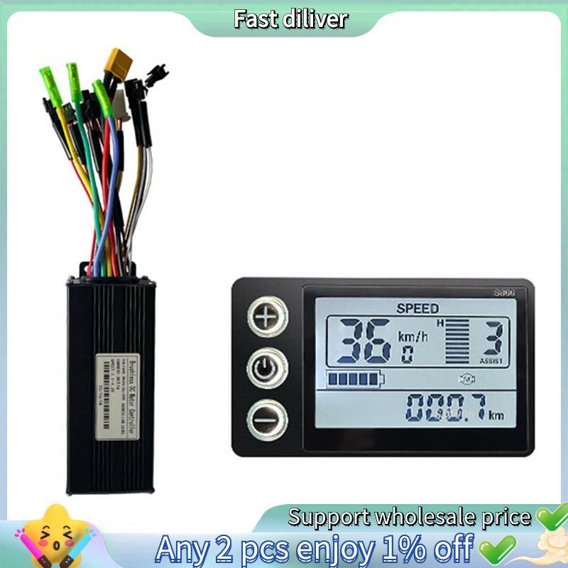 Bicicleta Elétrica 24V 36V 48V 30A 3 Modelo Controlador S866 Display LCD Peças Componente Para 350W 500 750 1000 Ebike