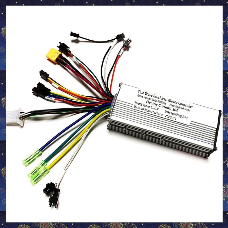 Controlador De Motor Sem Escova De Onda Senoidal De 3 Modos 24V/36V/48V 500W 750W 1000W 30A Para S866 V889 S966 No . Med