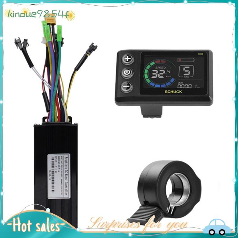 Kit Controlador De Bicicleta Elétrica 36V 48V 30A withS869 Display LCD E Acelerador Polegar Acessórios Ebike