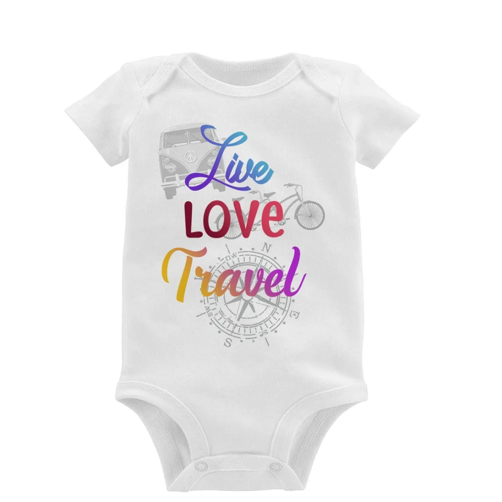 Body Bebê Live Love Travel Roupa