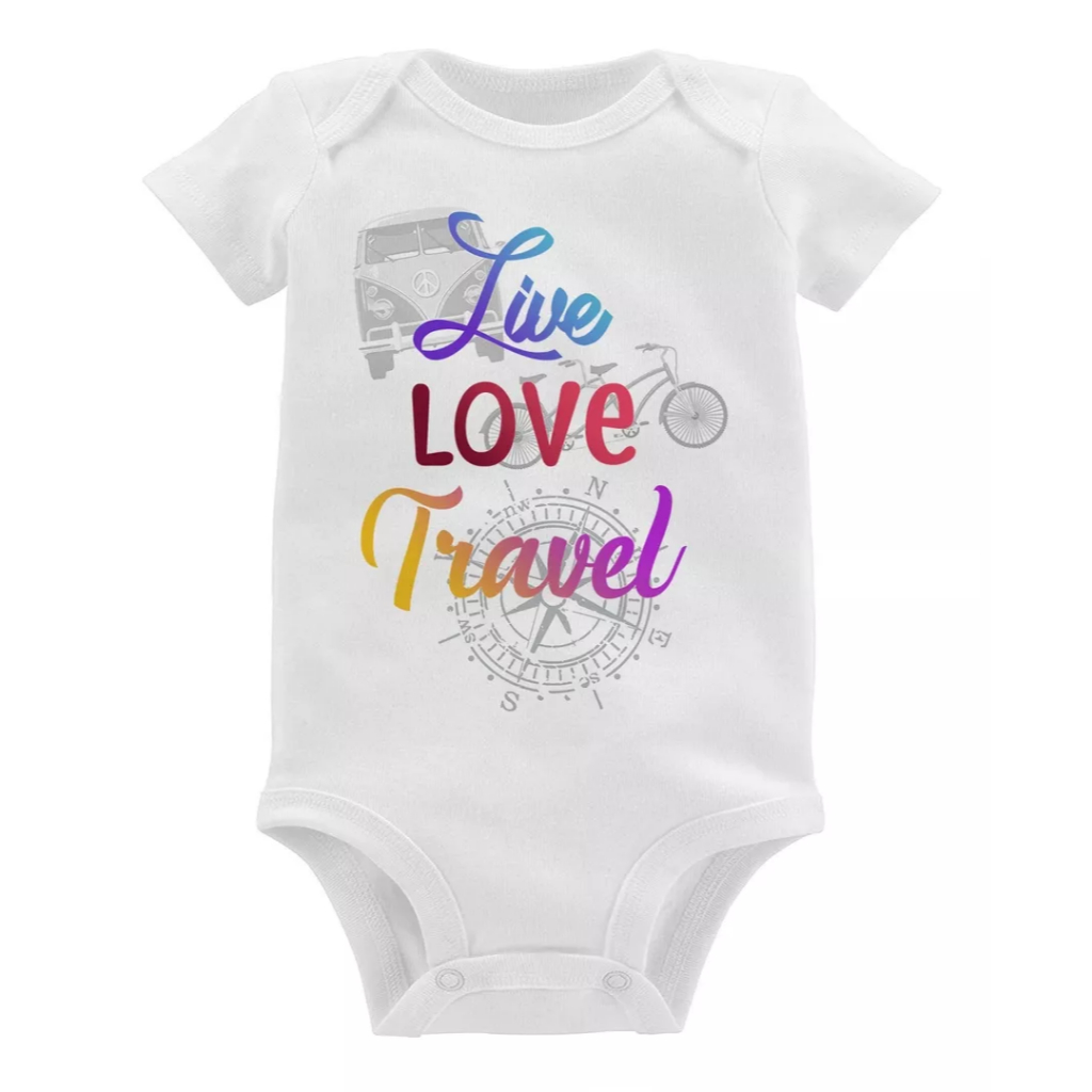 Body Bebê Live Love Travel Roupa