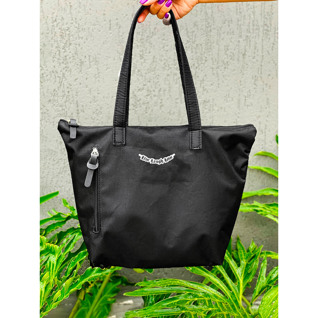 Shopper Nylon - LIVE LAUGHT LOVE - Stilo Club Academia Trabalho Escolar Faculdade Viagem Masculino Feminino