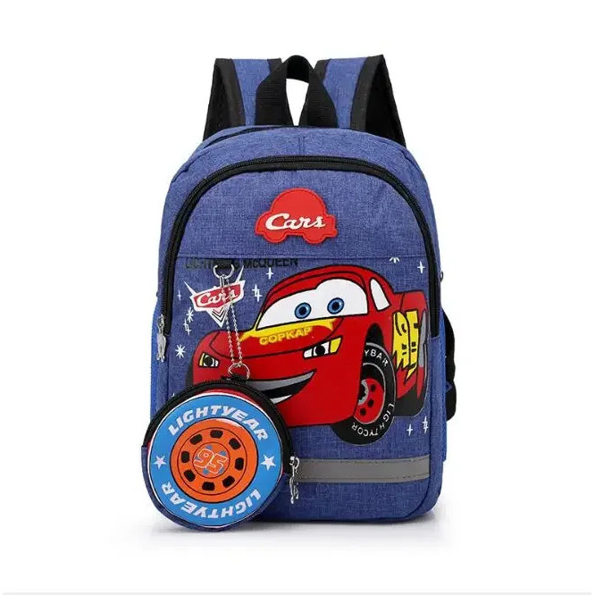 Kids Boys Girls 95 Car Backpack Schoolbag Kindergarten Bags Child Cartoon Travel Plush Toy Backpacks Gift