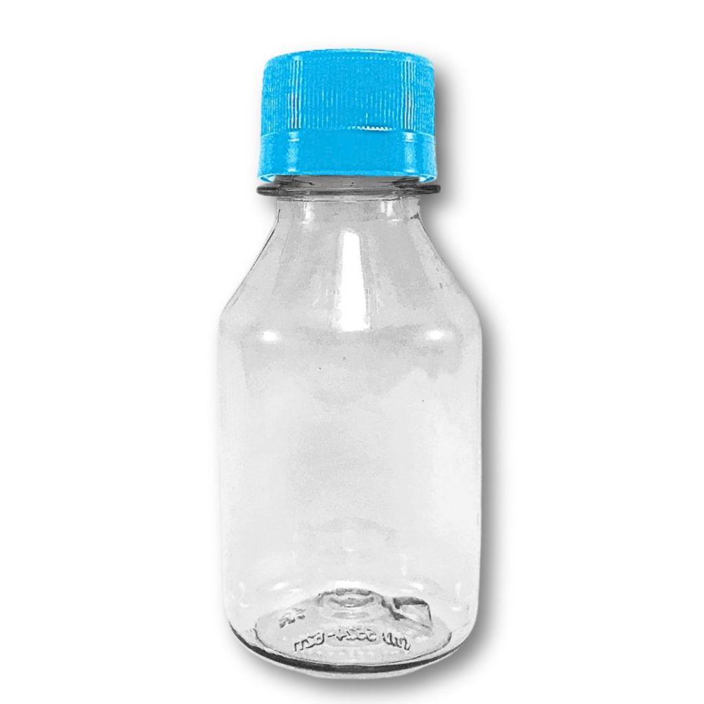 3 Frascos 100ml Redondo Rosca - Pet Cristal ROSCA