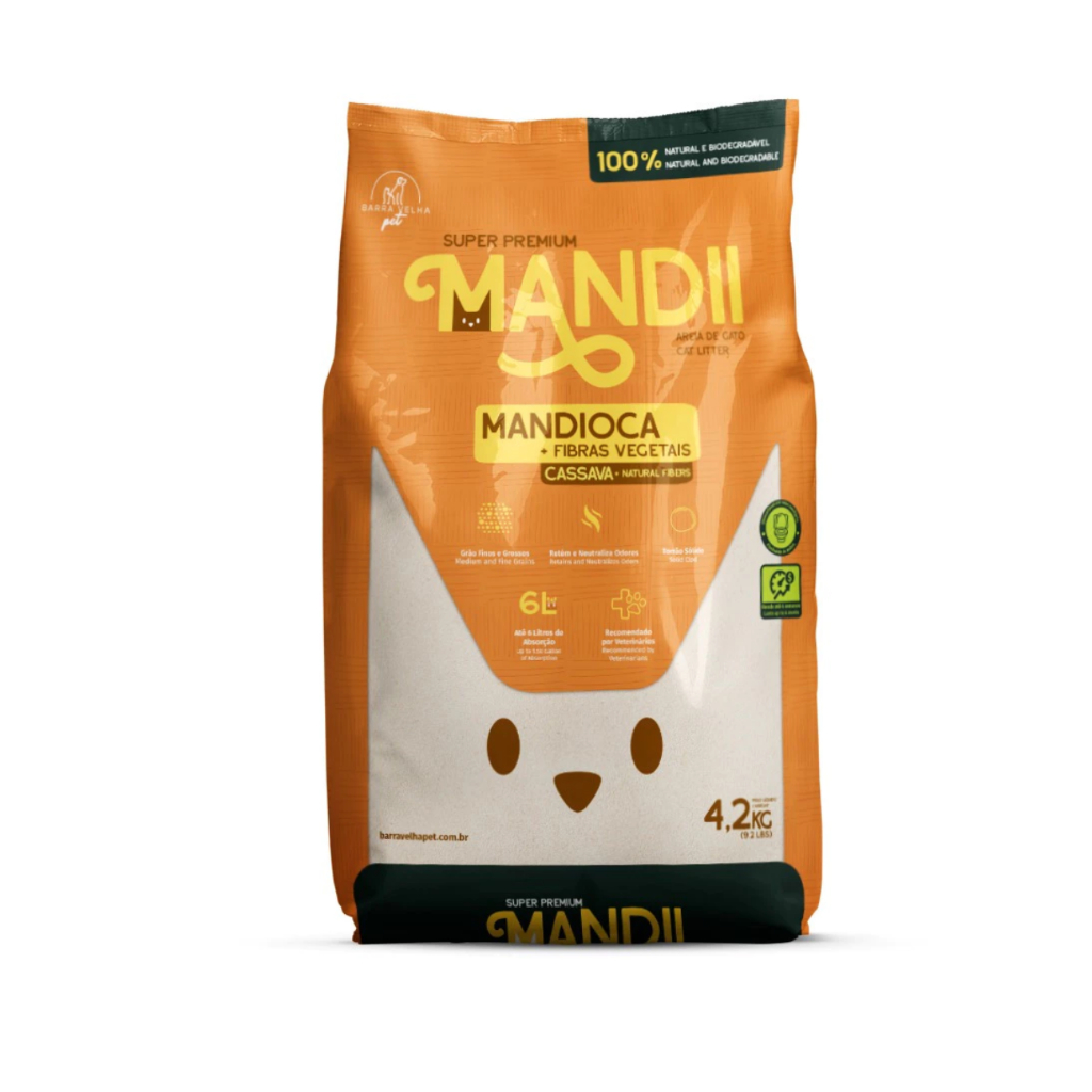 GRANULADO HIGIÊNICO SANITÁRIO PARA GATOS MANDII
