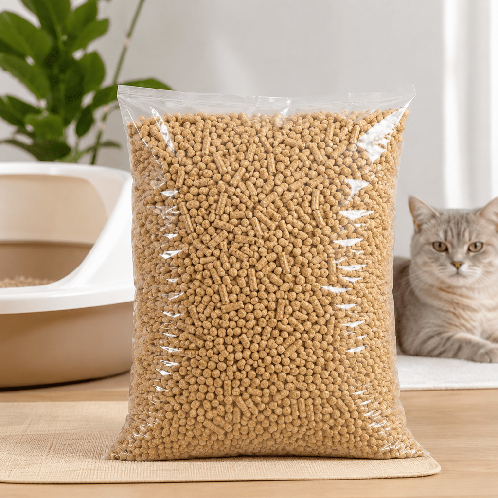 Granulado Higiênico de Madeira para Gatos 2kg 5kg 10kg Biodegradável Alta Absorção Controle de Odores Premium Original