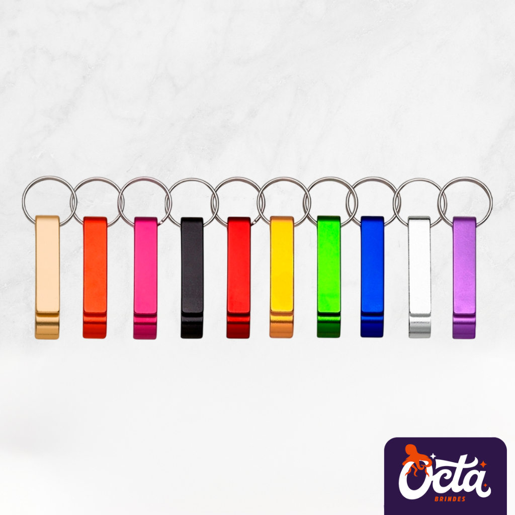 Kit Chaveiro de Metal Pé de Galinha – Abridor 20 a 100 Unidades