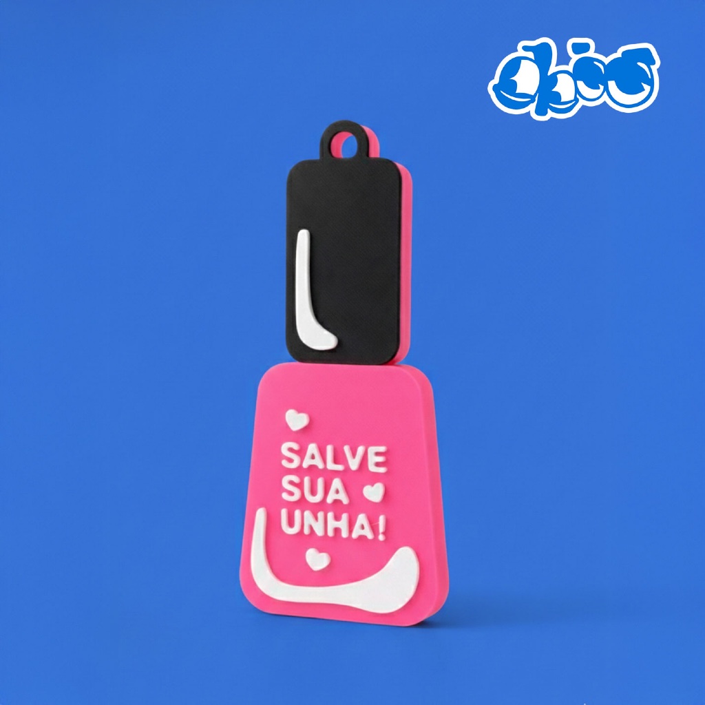 💅 Chaveiro Abridor de Lata | KIT/C 20 unidades | Manicure | Proteção das Unhas | Formato de Esmalte