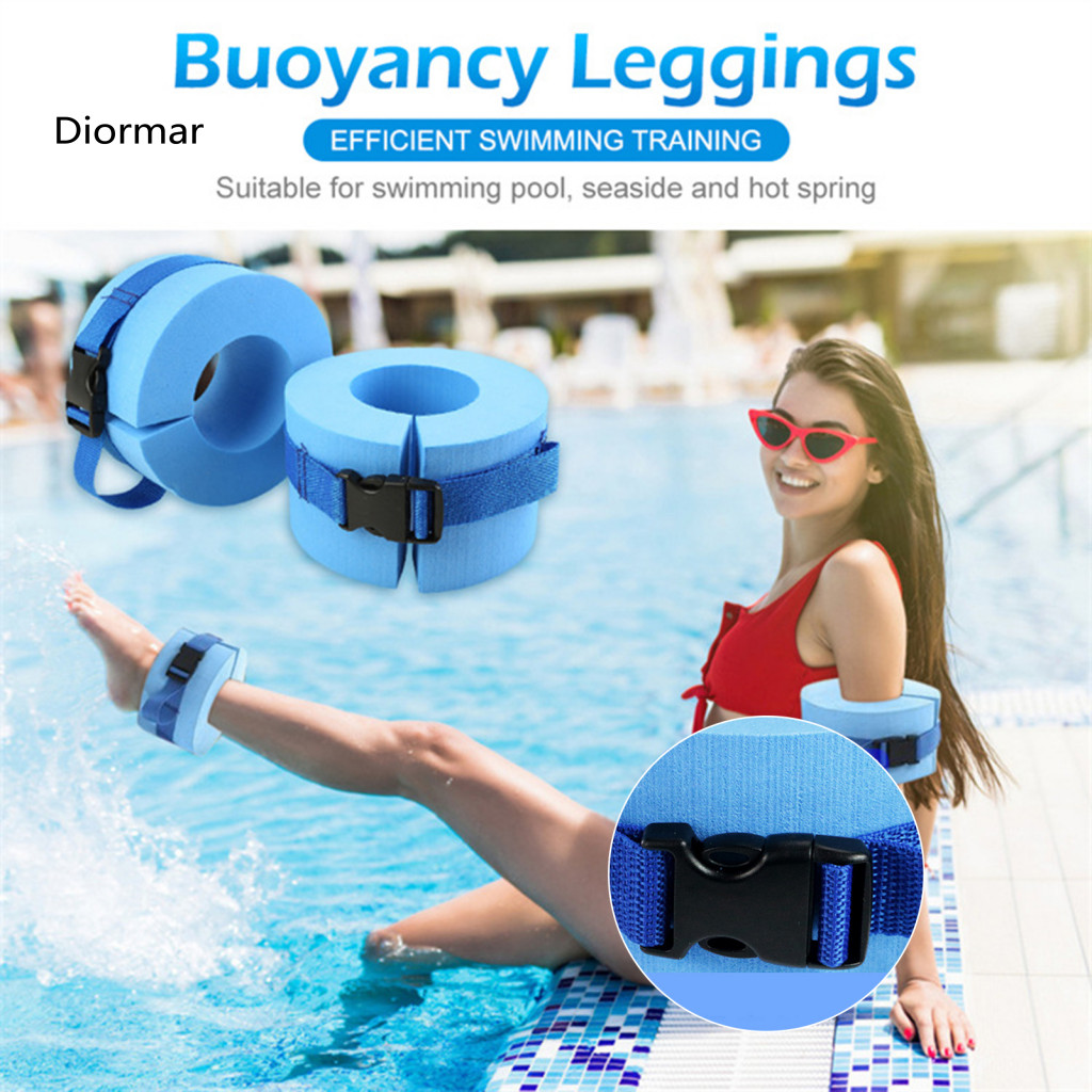 Chlorine-resistant Water Cuff 2pcs Swim Aquatic Cuffs High-density Foam Float Rings for Aerobics Swimming Training Pool