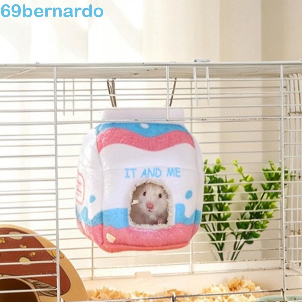 BERNARDO Ninho De Algodão Para Hamster , Rede Suspensa De Pelúcia Em Formato De Batalha De Leite , Casa De Esconderijo D