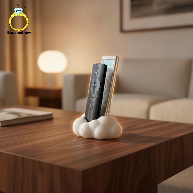 [BANY] Cloud Design 3D Controle Remoto Suporte Bonito Organizador De Armazenamento De Mesa Para Escritório Doméstico Sal
