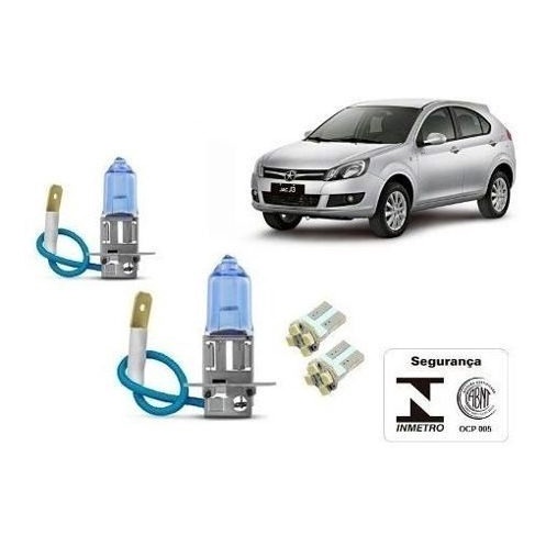Lampada Super Branca Farol Milha 8500k Jac J3 - Homologada