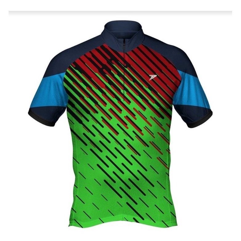 Camisa Ciclista C/ Ziper Mod Nimble - Unissex - Bike - Poker