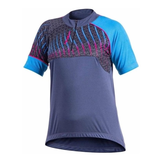 Camisa Ciclista Feminina C/ Ziper Mod. Delta Bike - Poker