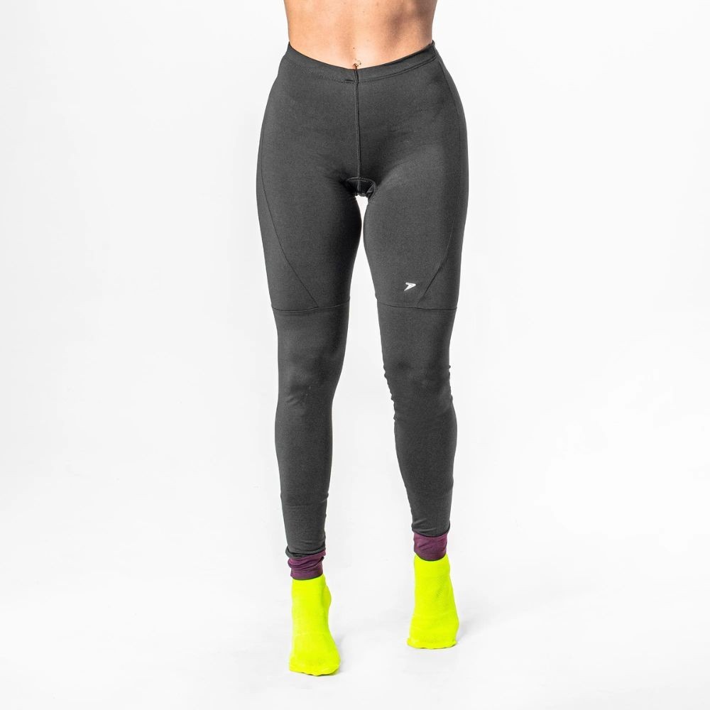 Calça Ciclista Poker Acolchoada Magic Preto/Vinho Fem