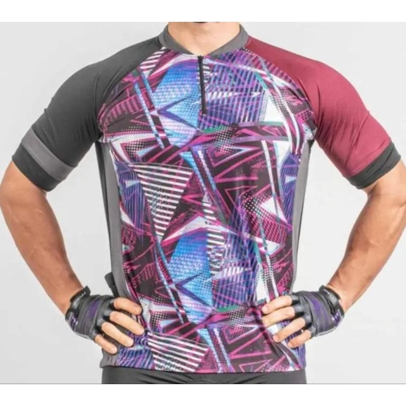 CAMISA CICLISTA COM BOLSOS - POKER - TAM G