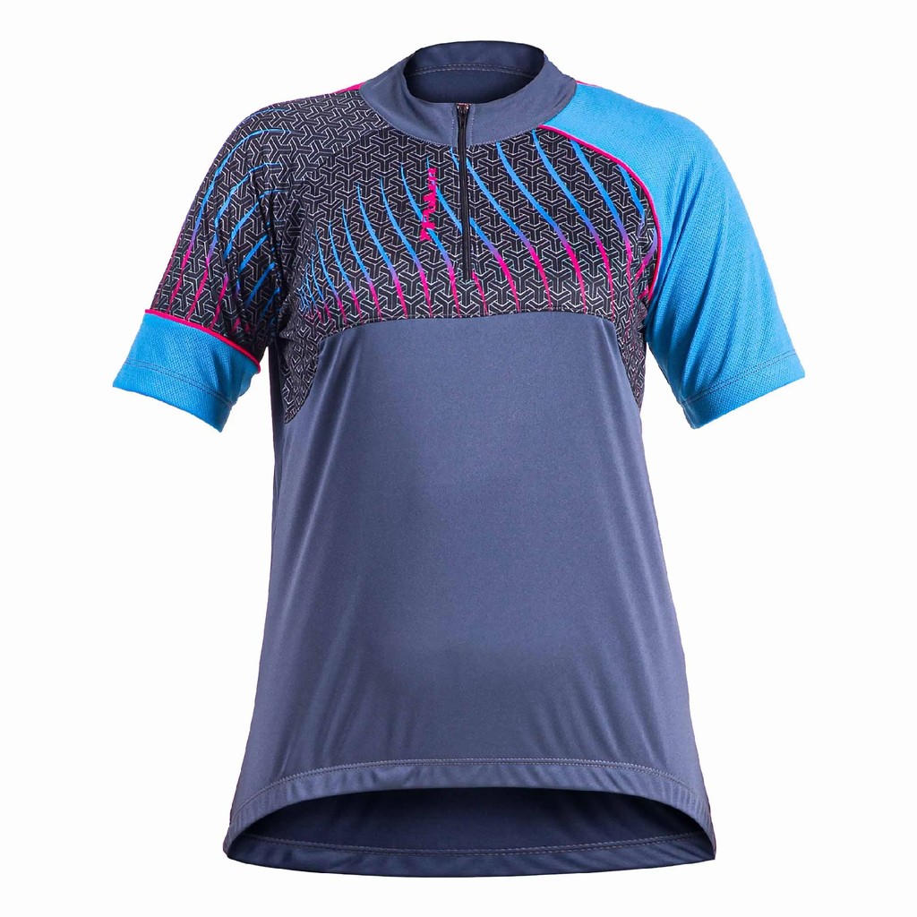 Camiseta Poker Ciclista Com Ziper Delta- Feminina