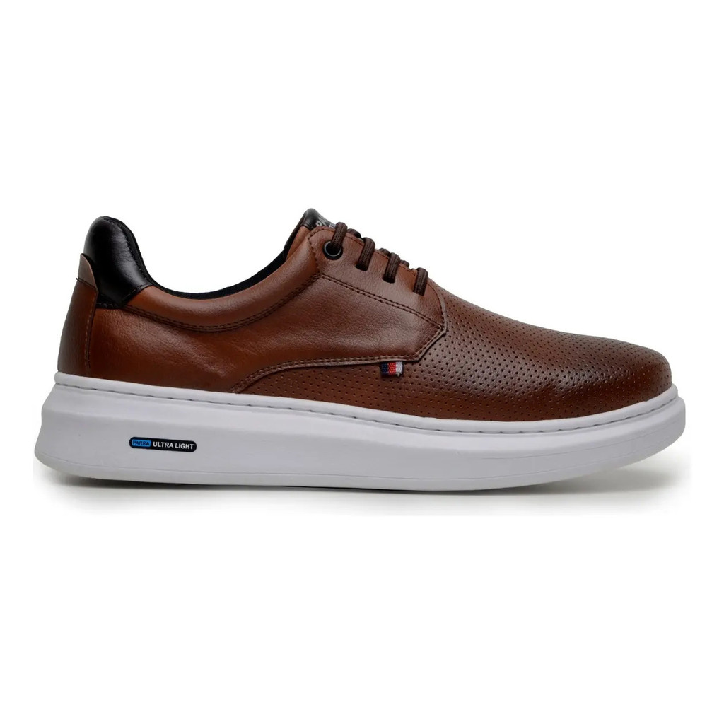 Sapatenis Masculino Derby Detalhado Moderno Couro Eco 1060