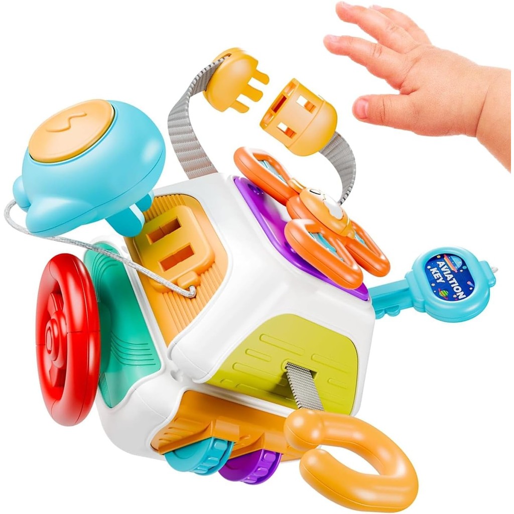 Cubo Ocupado Para Crianças De 2 A 3 Anos , Atividades Sensoriais Montessori , Placa Ocupada , Presentes Bebês , Meninos
