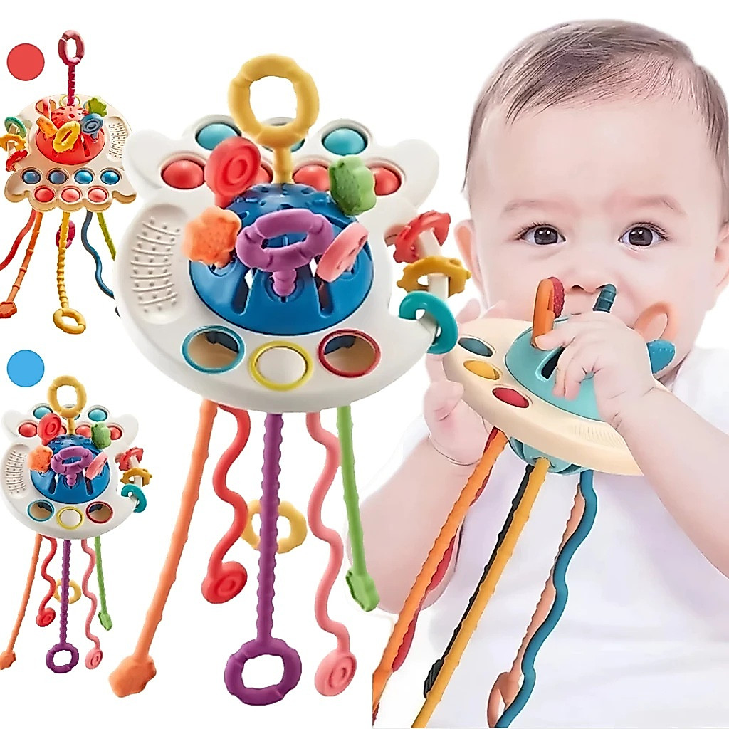 Bebê Ocupado Placa Cubo Montessori Brinquedo Sensorial Com Atividades De Aprendizagem Para O Páscoa