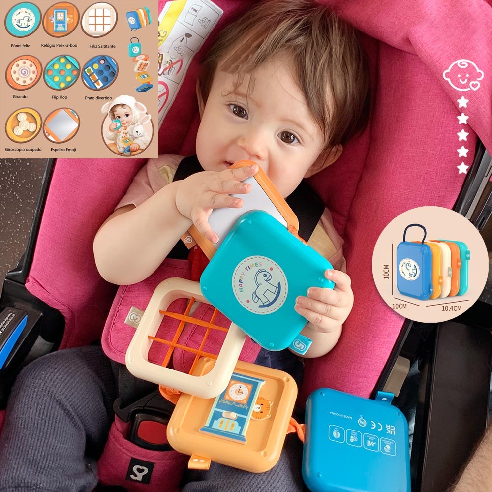 Brinquedos Sensoriais Do Bebê Montessori Ocupado Placa Atividade Cubo Habilidades Motoras Finas Brinquedo De Aprendizage