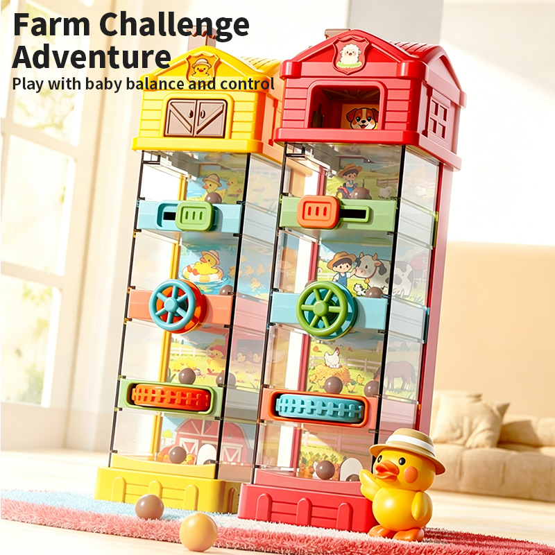Brinquedo Cubo De Atividade De Pato De Fazenda 4 Atividades Motoras Finas Placa Ocupada Educacional De Aprendizagem Sens