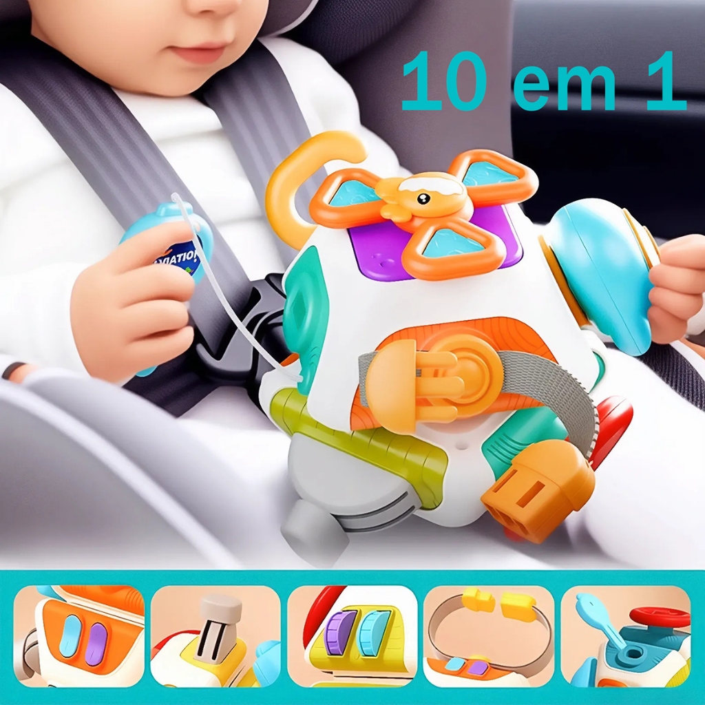 Brinquedos De Menino Bebê Ocupado Placa Cubo Montessori Brinquedo Sensorial Com Atividades De Aprendizagem