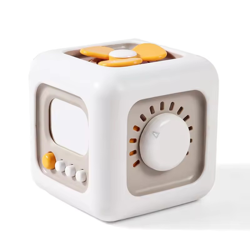 Cubo De Atividade Montessori 6 Em 1 , Brinquedos Para Bebês , Placa Sensorial Ocupada , Brinquedo De Viagem , Aprendizag