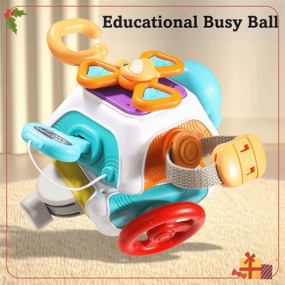 Placa Ocupada Para Bebês , Cores De Cubo , Brinquedos Sensoriais Montessori , Educação Precoce , Emoções Calmas , Bola C