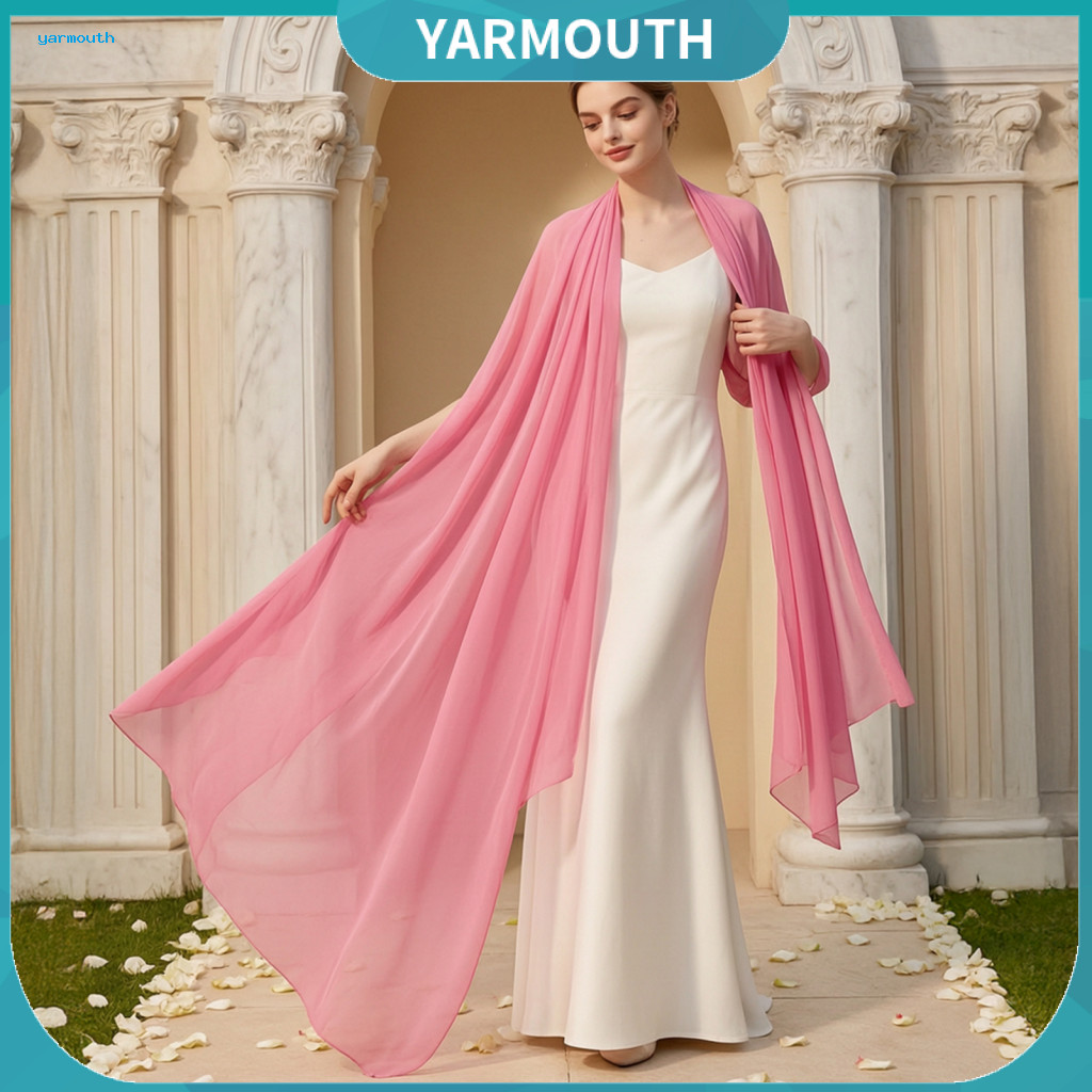 Lightweight Evening Shawl for Summer Chiffon for Wedding Elegant Sheer Wrap for Women – Soft Silky Long Scarf Perfect
