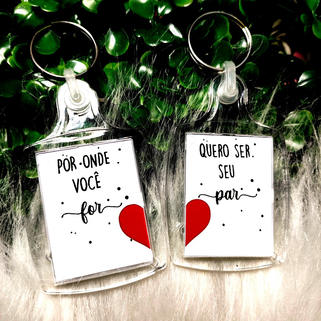 2 Chaveiros Personalizados com Foto | Casal, Amigos, Presente Especial