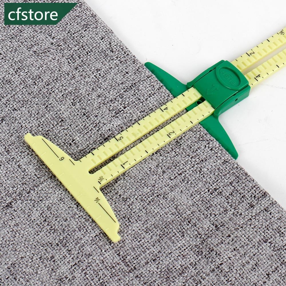 5 Em 1 Medidor Deslizante Multi-Funcional De Medida De Costura Ferramentas Régua De Corte De Tecido