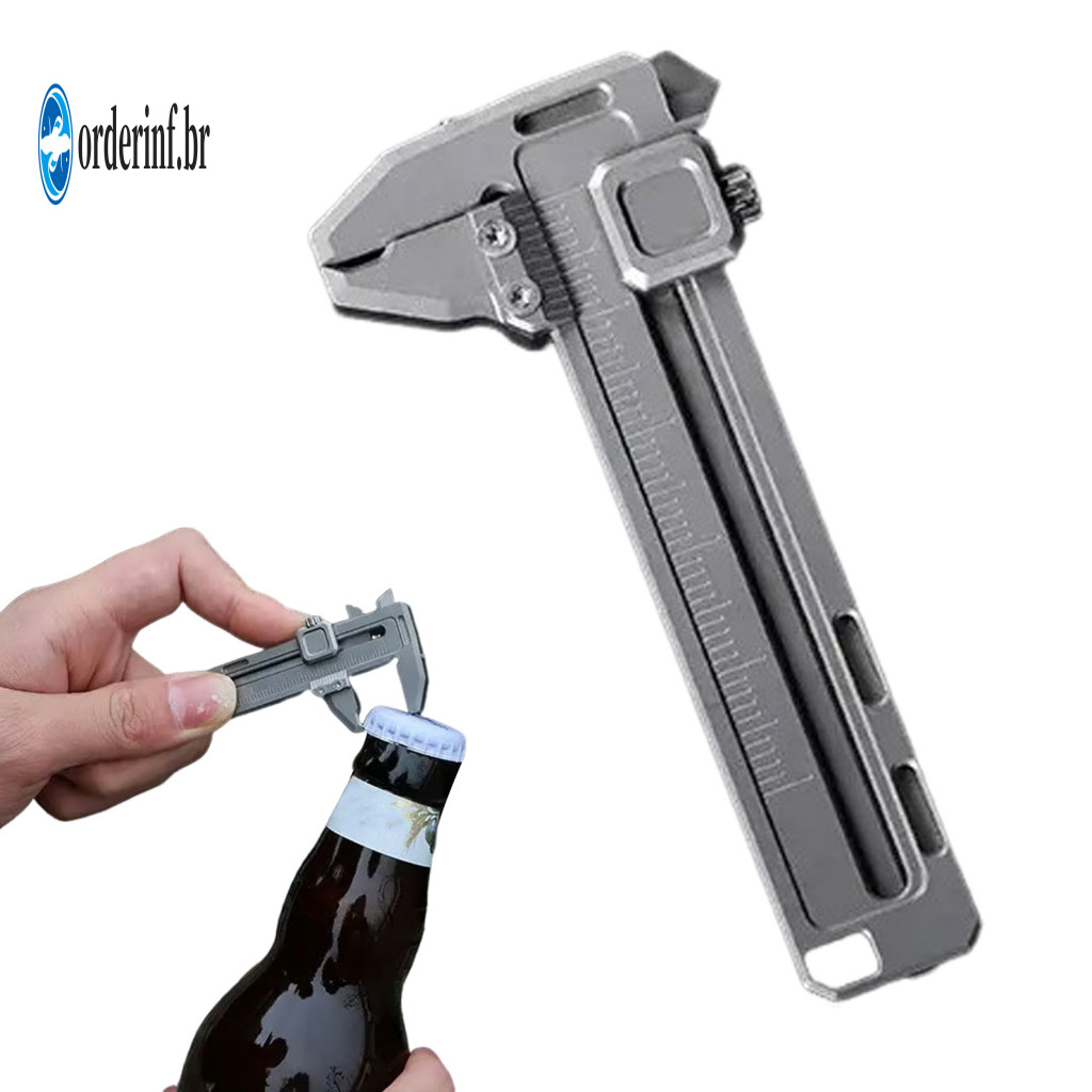 Durable Construction Caliper Mini Metal Ruler – High Precision Compact Multi-functional Measuring Tool for Diy Enginee
