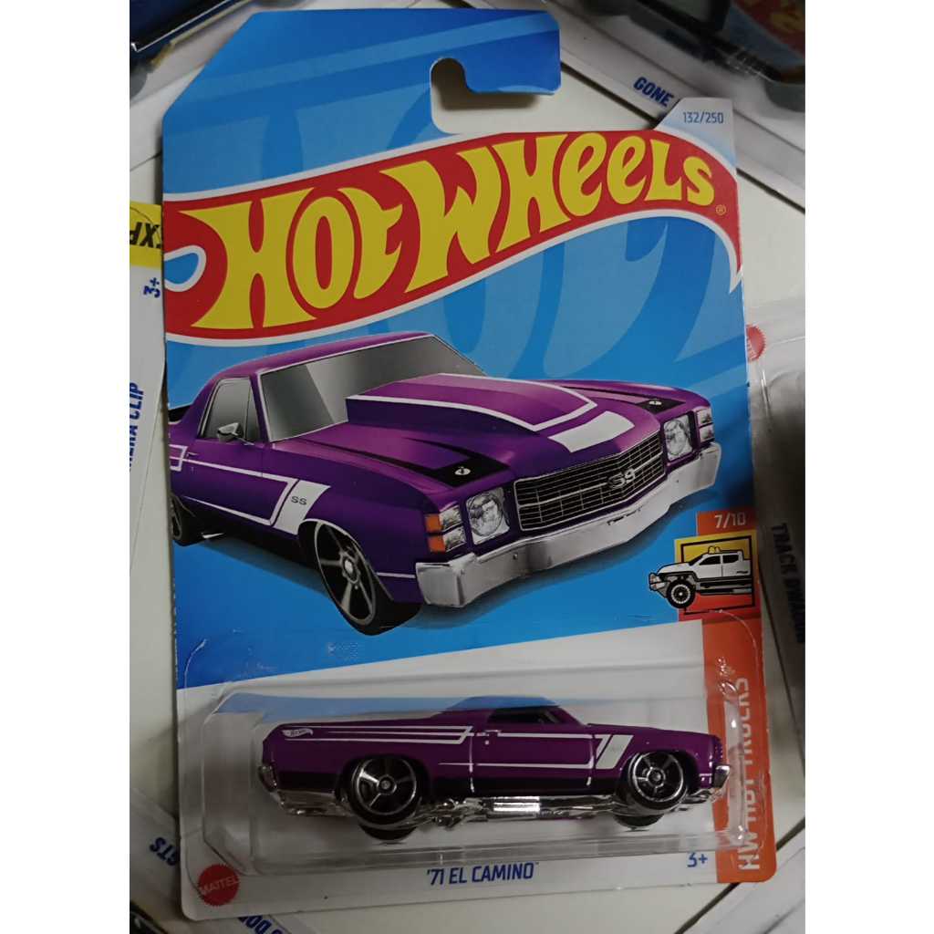 Hot Wheels 71 El Camino HW Hot Trucks 7/10 Roxo - Mattel