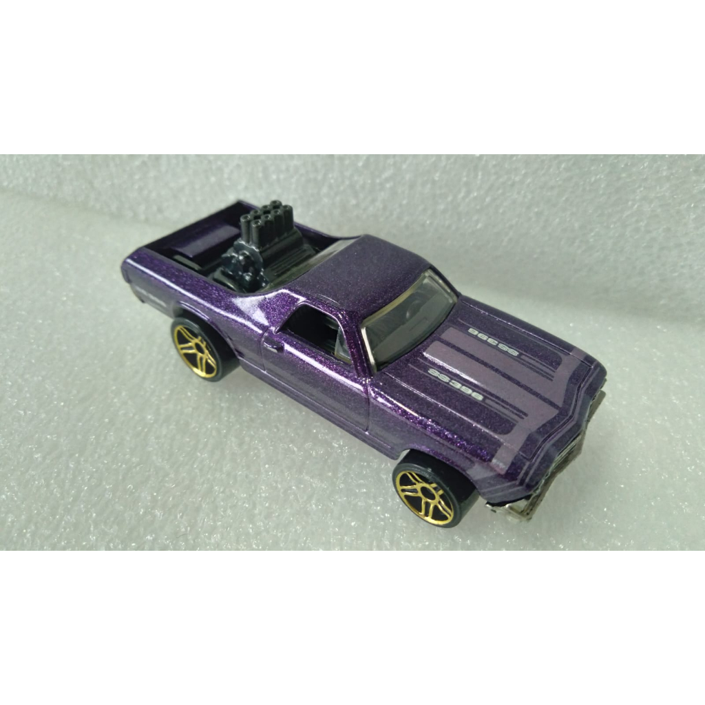 Hot Wheels '68 Chevy El Camino SS 396 loose customizada roxo