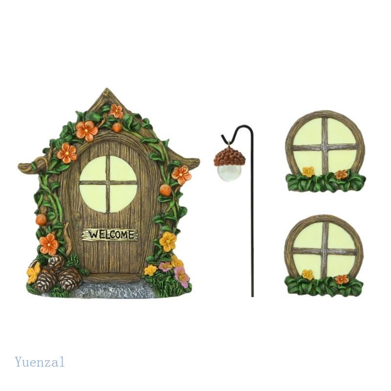 YUEN Brilha Escuro Pinha Pendurado Ornamento Resina Para Jardim Ar