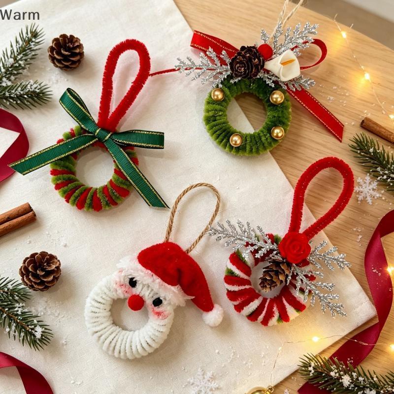 Quente Pelúcia Natal DIY Pendurado Ornamentos Com Pinha Para Árvore De Festa Em Casa Decoração Do Feriado Presentes